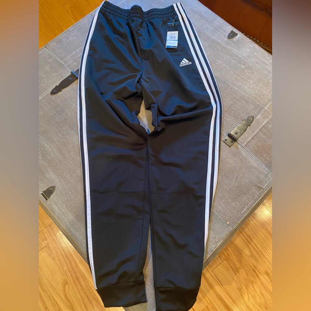 NWT Boys XL Adidas Black Track Pants